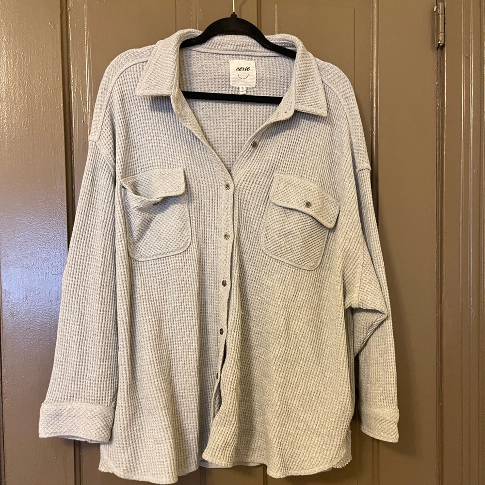 Aerie lumberjane top - gray